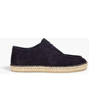 Frescobol Carioca Rodolfo Suede Espadrille Boots - Blue