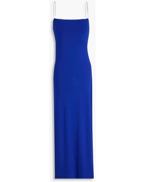 Enza Costa Jersey Midi Slip Dress - Blue