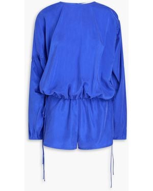 Christopher Esber Silk Playsuit - Blue