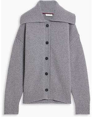 Veronica de Piante Hayley Wool And Cashmere-Blend Cardigan - Gray