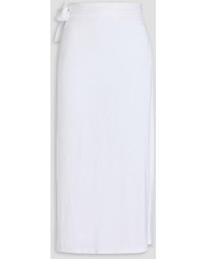 Melissa Odabash Ida Jersey Midi Wrap Skirt - White