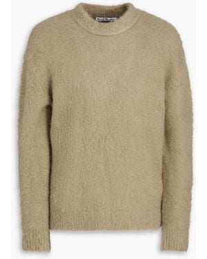 Acne Studios Brushed Knitted Sweater - Natural