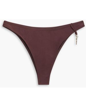 Jacquemus Le bas de maillot signatu halbhohes bikini-höschen mit verzierung - Lila