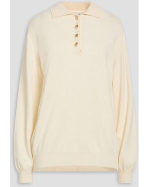Blazé Milano Highland Wool And Cashmere-blend Polo Sweater - Natural