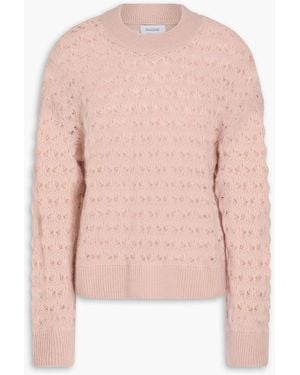 NAADAM Pointelle-Knit Cashmere Sweater - Pink