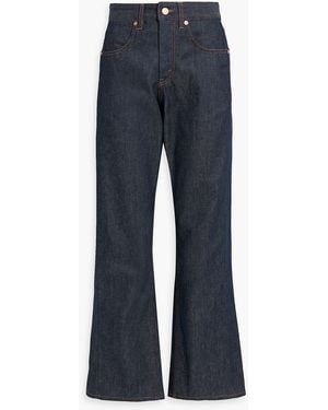 BITE STUDIOS Curved Mid-Rise Straight-Leg Jeans - Blue