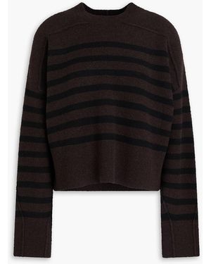 Rag & Bone Striped Wool-Blend Jumper - Black