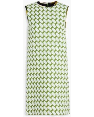 PUCCI Wool-blend Bouclé-tweed Mini Dress - Green