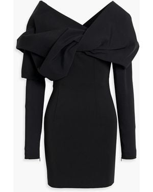 Tom Ford Twisted Crepe Mini Dress - Black