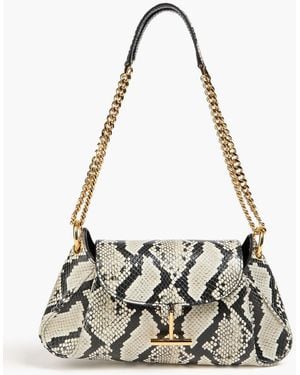 Tom Ford Tara Snake-Effect Leather Shoulder Bag - White