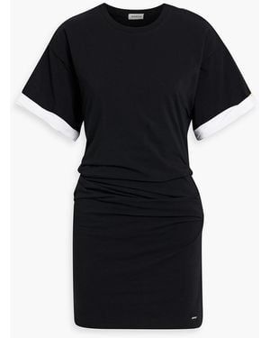 Jonathan Simkhai Cody Cotton-Blend Jersey Mini Dress - Black