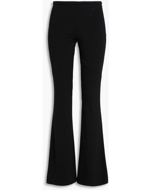 Courreges Schlaghose aus stretch-crêpe - Schwarz