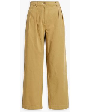 Acne Studios Cotton-twill Straight-leg Pants - Yellow