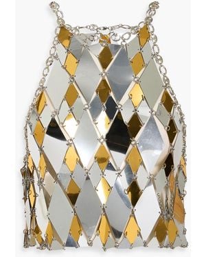 Rabanne Cropped Chainmail Top - Metallic
