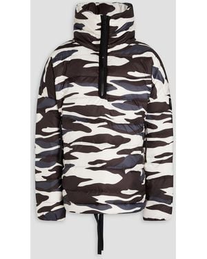 Holden Quilted Camouflage-print Shell Down Jacket - Black