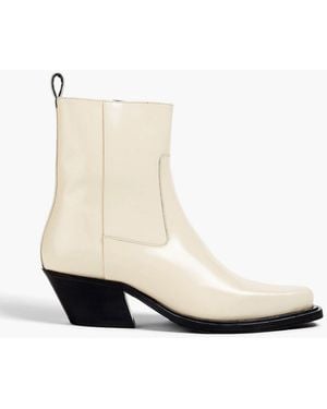 Stine Goya Gurly Leather Cowboy Boots - White