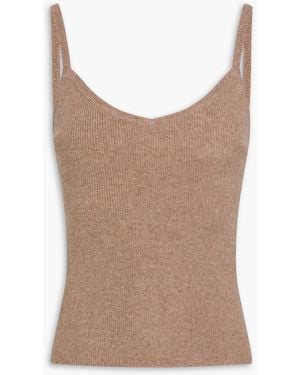 NAADAM Mélange Cashmere Camisole - Brown