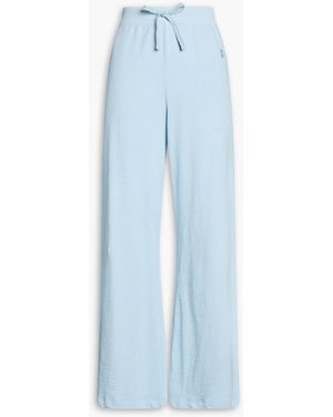 ÉTERNE French Cotton-Terry Track Trousers - Blue