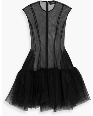 Simone Rocha Layered Tulle Mini Dress - Black