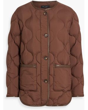 Rag & Bone Tatiana Quilted Shell Jacket - Brown