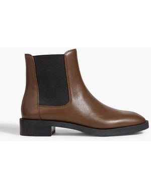 Stuart Weitzman Sondra Leather Chelsea Boots - Brown