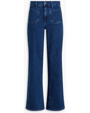FRAME Le Slim Palazzo High-Rise Wide-Leg Jeans - Blue