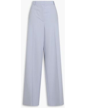 Stella McCartney Wool Wide-leg Trousers - White