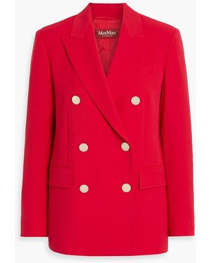 Max Mara Wool-Twill Blazer - Red
