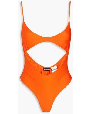 Jacquemus Aranja Cutout Swimsuit - Orange