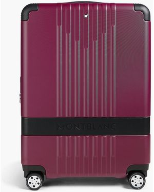 Montblanc Leather-Trimmed Suitcase - Purple