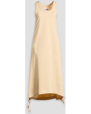 Jil Sander Cotton-Jersey Midi Dress - White