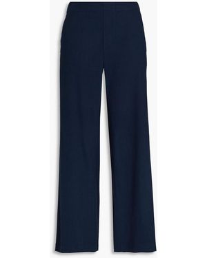 Rag & Bone Melanie Piqué Wide-Leg Trousers - Blue