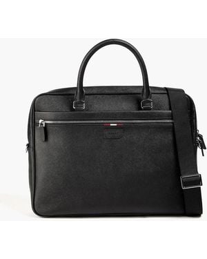 Bally Pauly Textured-Leather Briefcase - Black