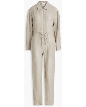 LeKasha Jawadah jumpsuit aus leinengaze - Natur