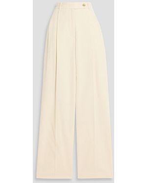 LE17SEPTEMBRE Cotton-Corduroy Straight-Leg Trousers - Natural