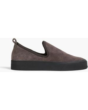 A.Emery Adler Suede Slip-On Trainers - Black