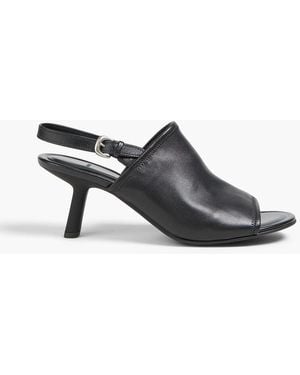 Vince Jane Leather Slingback Sandals - Black