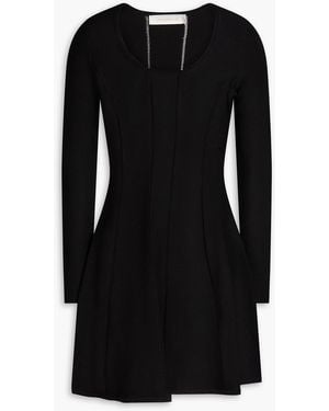 Zimmermann Pointelle-knit Mini Dress - Black