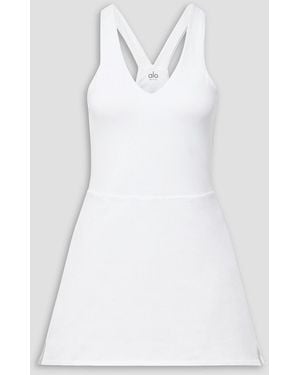 Alo Yoga Real Airbrush Tennis Dress - White