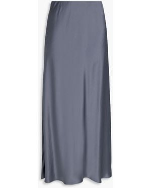 By Malene Birger Boshan Satin Midi Skirt - Blue