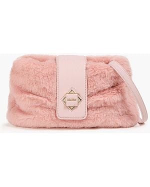 Max Mara Plush Shoulder Bag - Pink