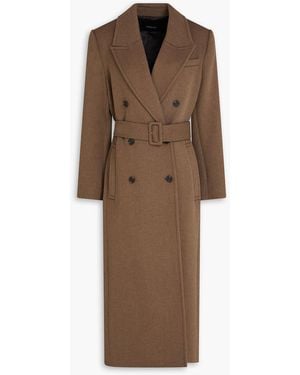 A.Emery Kenner Double-Breasted Wool-Blend Felt Coat - Brown