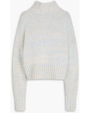 Zimmermann Mélange Wool Turtleneck Sweater - White