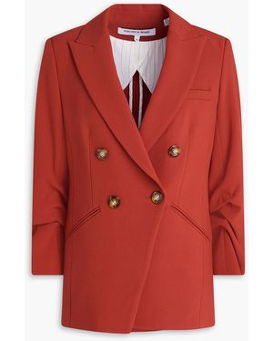 Veronica Beard Hirsh Double-breasted Crepe Blazer - Red