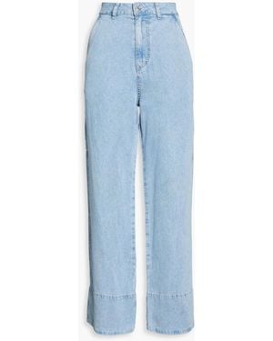 Sandro High-rise Wide-leg Jeans - Blue