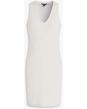 James Perse Cotton-Blend Jersey Mini Dress - White