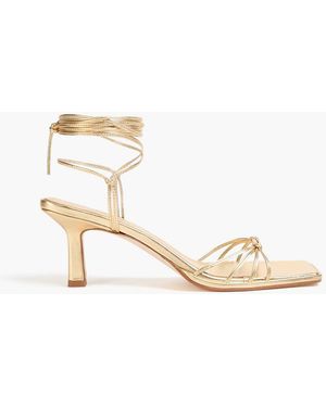 Aeyde Rosa Leather Sandals - Metallic