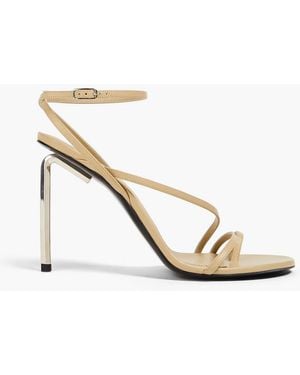 Off-White c/o Virgil Abloh Allen Leather Sandals - Metallic