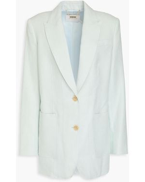 Zimmermann Linen Blazer - Blue