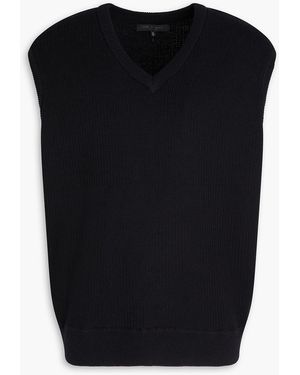 Rag & Bone Harvey weste aus einer baumwollmischung - Schwarz